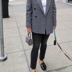 By far grey embossed too handle mini bag with strap